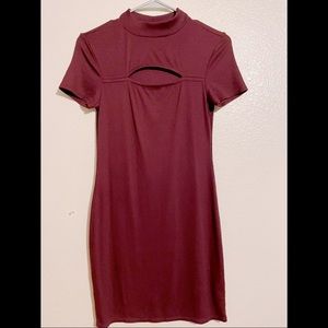 🌸3/$25🌸 Maroon Cutout Dress